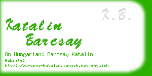 katalin barcsay business card